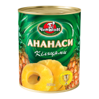 Ананаси кільцями ТМ “Чемпіон” (3050г)